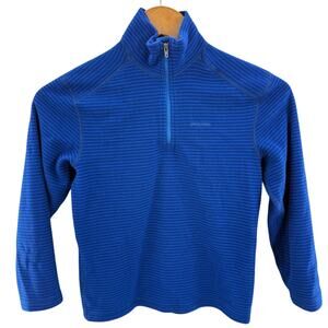 Patagonia Kids' Capilene Midweight Zip-Neck Fleece Sweatshirt Blue Size Small 8